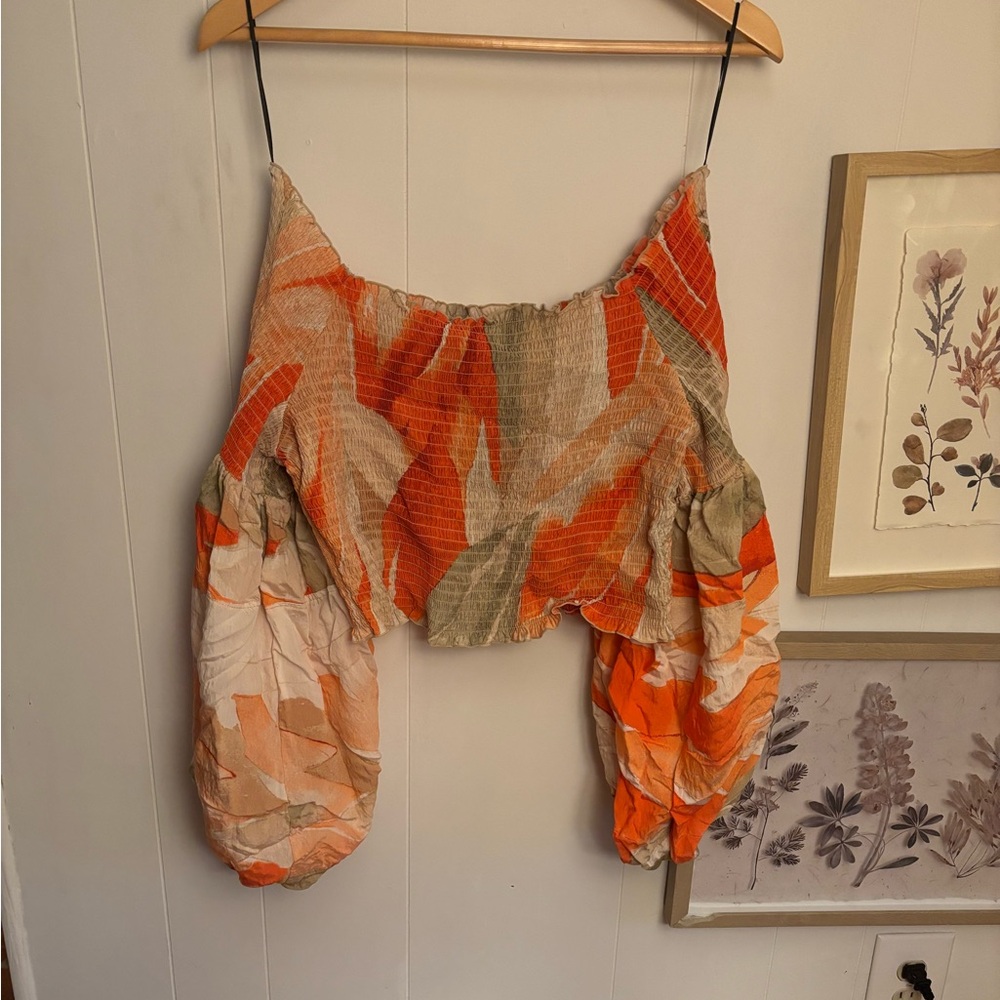 H&M Cropped Off the Shoulder Top